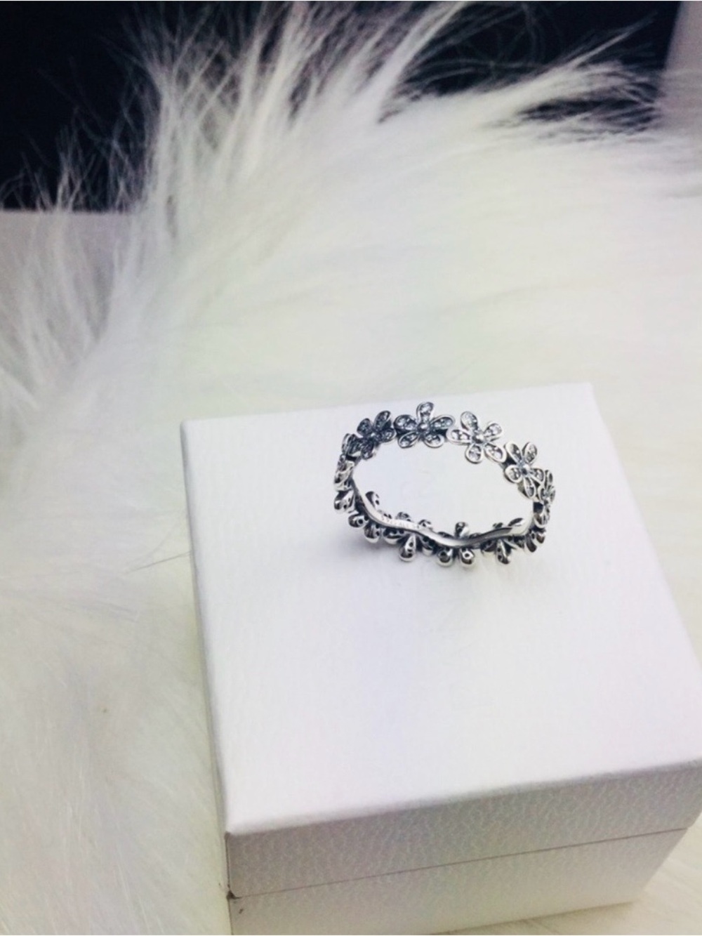 Pandora Silver Floral Vine Ring - Silver new with out tag. Size 8
